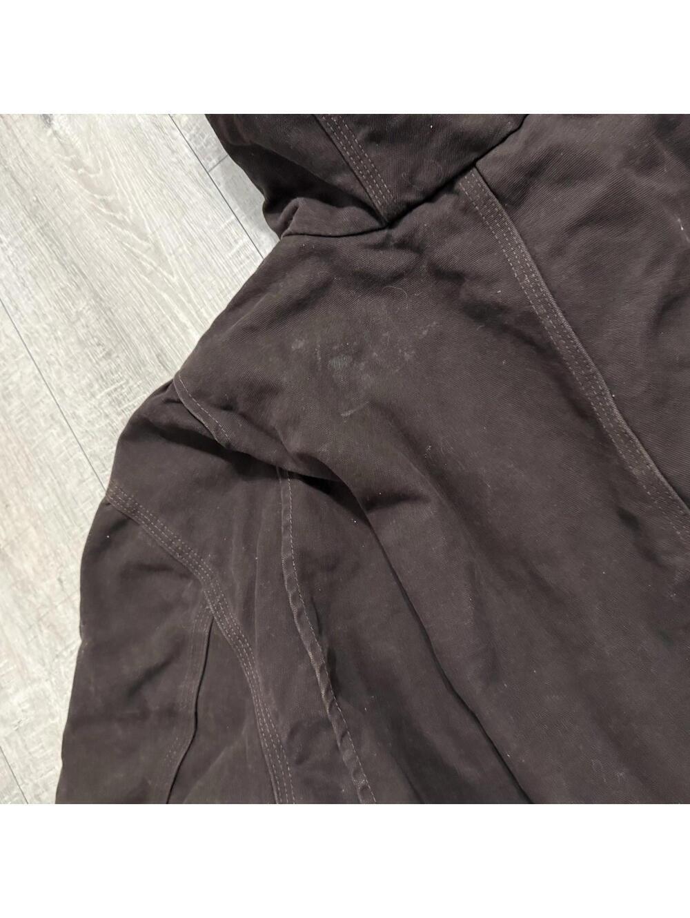 Carhart Coat C95 Dk Brown Duck Sherpa Lined Hooded Sandstone RIPCO Jacket Men XL - Picture 12 of 12